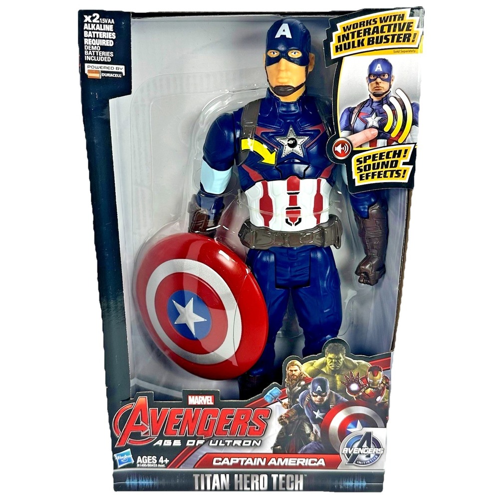 Marvel Avengers‎ Age Of Ultron Captain America Titan Hero Tech Figure NIB Hasbro